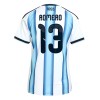 Argentina Cristian Romero #13 Hjemmedrakt Kvinner VM 2026 Kortermet